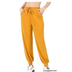 ZENANA GRAY Relaxed Fit High Waist Knit Jogger Pants, 3X, EUC